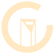 Stylized letter 'C' design with an abstract geometric shape inside resembling the Duke Energy building in Charlotte, North Carolina.