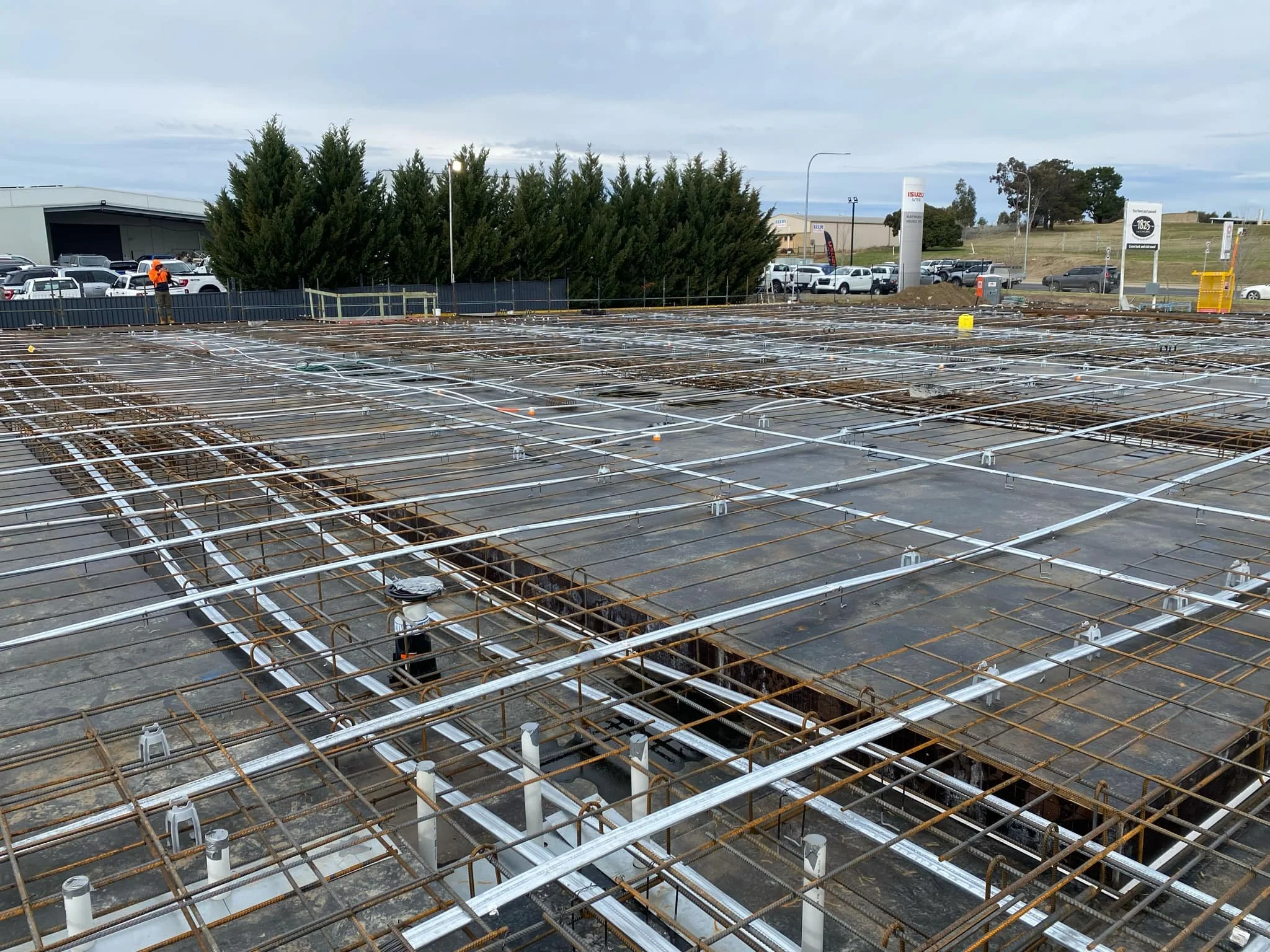 Post tension slab, PT slab, Mesh, Slab on ground, Upturn wall Post tension slab, PT slab, Slab on ground, footing, starter bar, Conventional slab, bondek slab, lift shaft