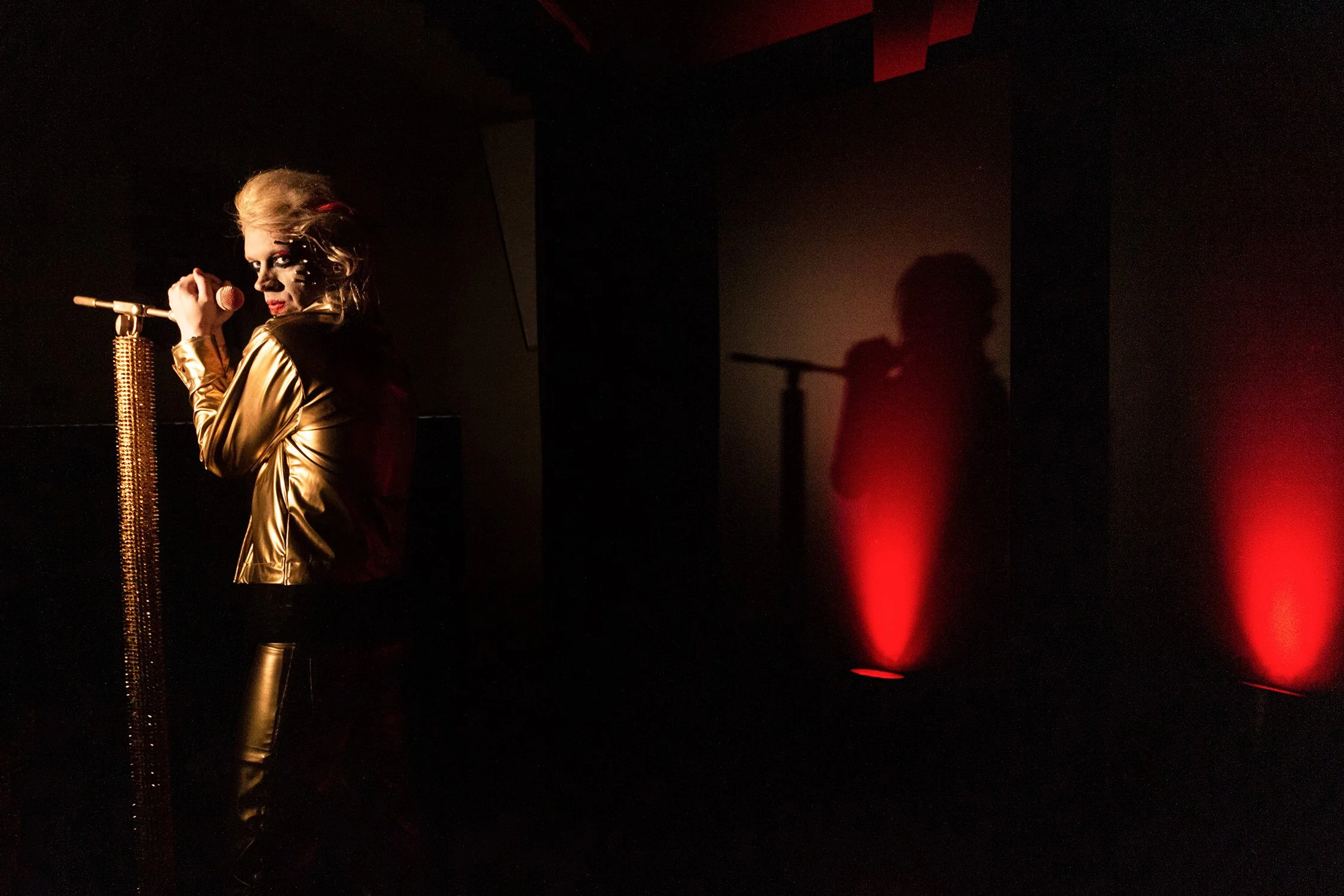 Band press photography for rock musician Slimmy shot of music video Thank You For The music