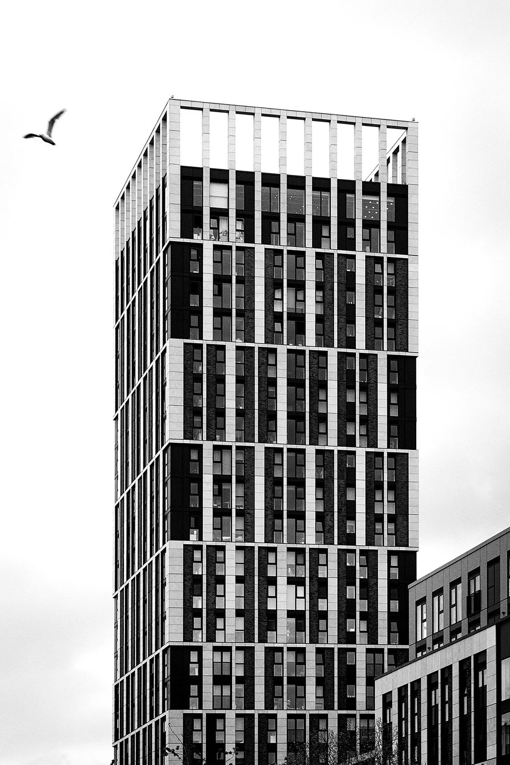 Black and white architectural photography of building in Bristol