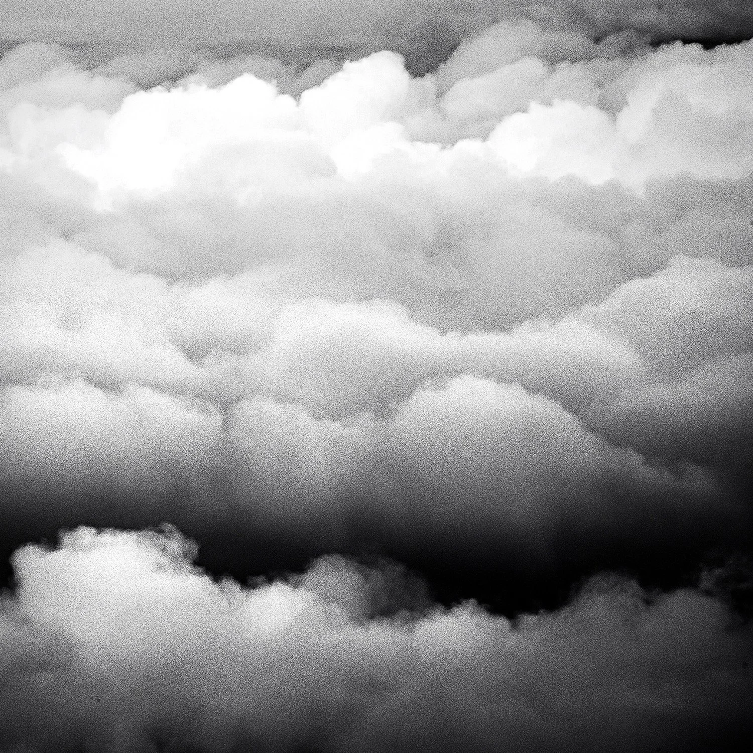 Black and white landscape photography, clouds in Azores