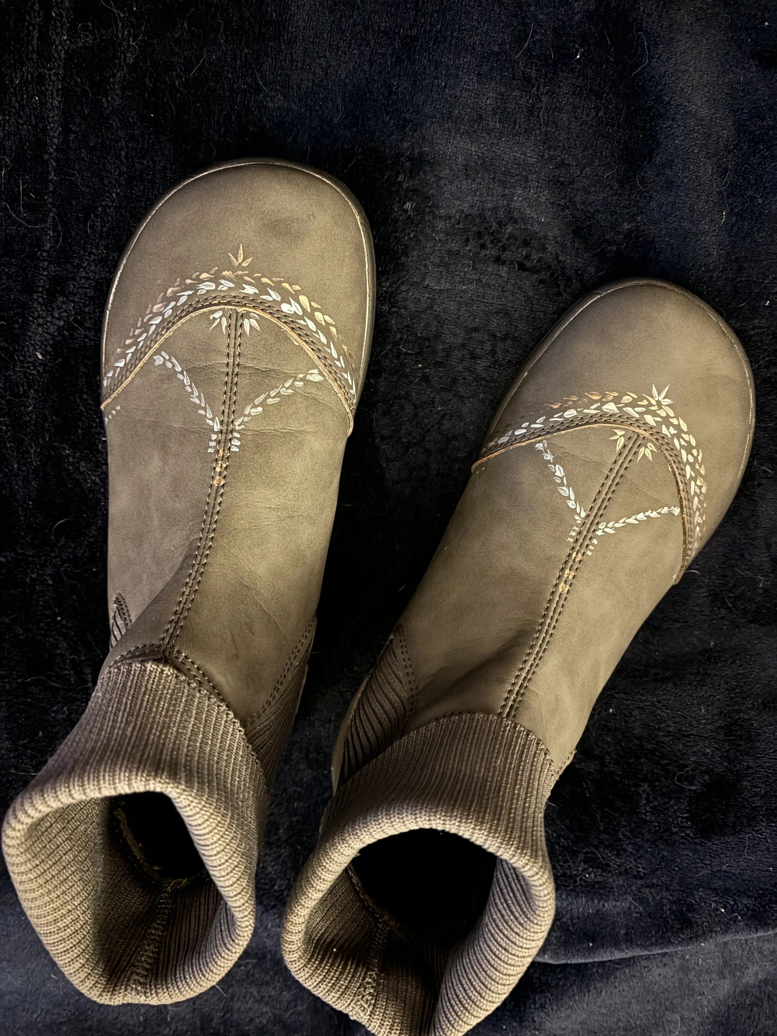 Decorative shoe painting
