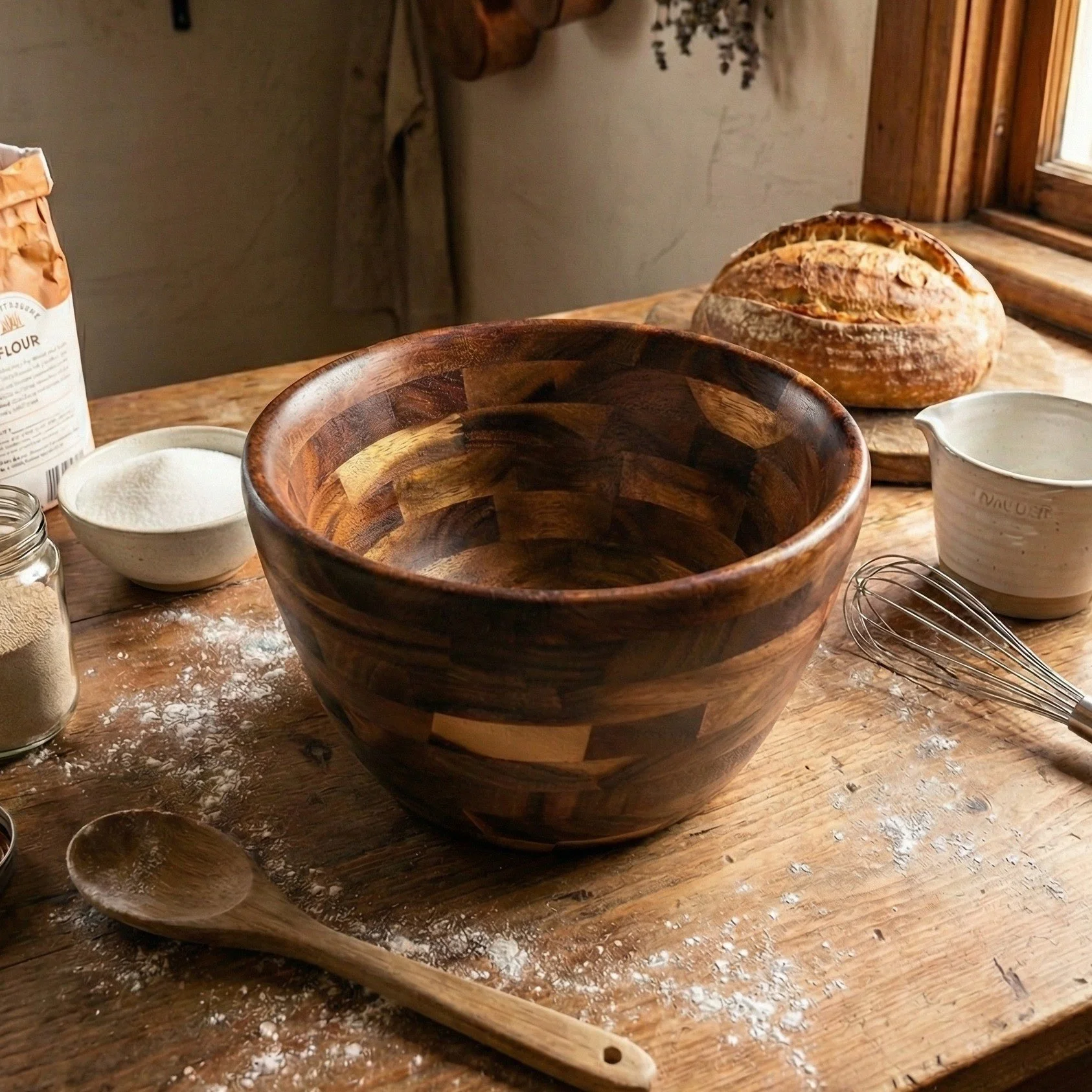 The Homesteader Bowl (Extra Large Tasmanian Blackwood Salad Bowl)