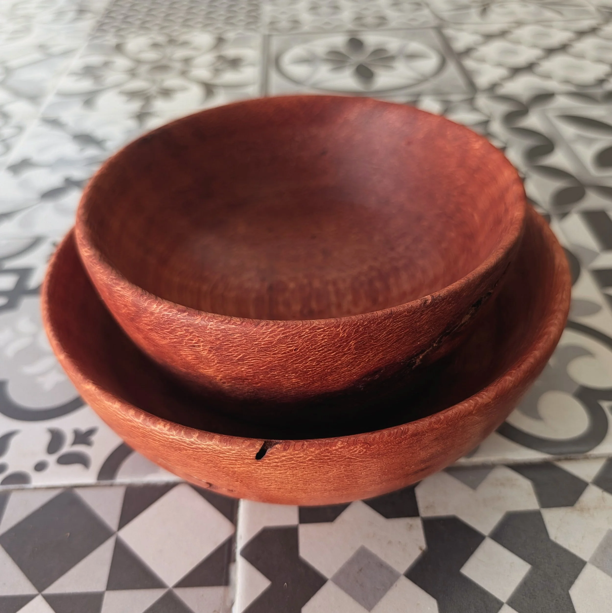 Red Mallee Burl Nested Bowls | Thursday