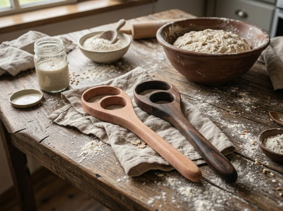 Handcrafted Wooden Danish Dough Whisk | Tasmanian Hardwood