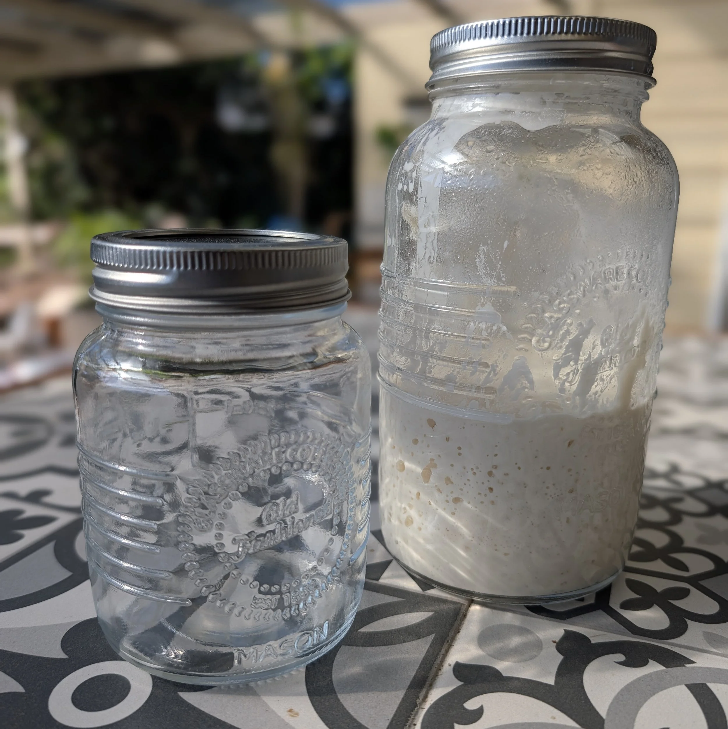 Glass Mason Jar for Sourdough Starter | 500ml & 1L Options