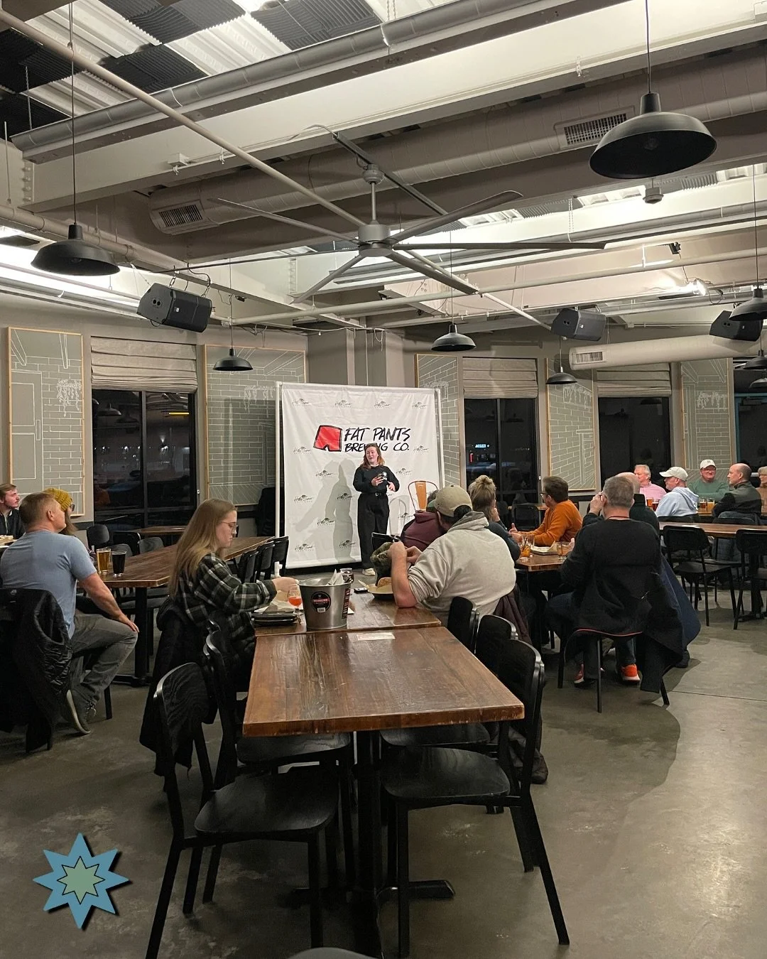 Our last show at @fatpantsbrewing was a blast! Thanks again to all who came! Who now wants to see a variety show at the same space!? Tickets are the cheapest now, so get them before March 1st, when they start to increase.

Ticket link in bio and they