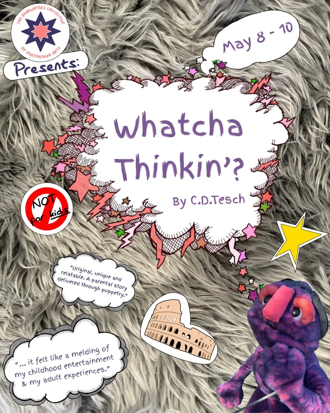 Tickets are on sale for the WORLD PREMIERE of Whatcha Thinkin&rsquo;? by T.D.Tesch! 

May 8th-10th at Plymouth Playhouse

Ticket link can be found in our bio and at hcpamn.org