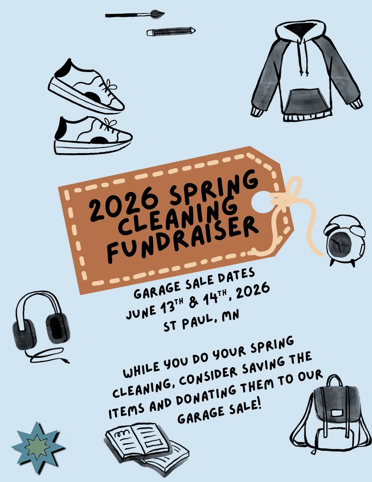 Our garage sale fundraiser date has been set! June 13th &amp; 14th, 2026! If you want to drop off items, we have a drop-off opportunity during our show run of Whatcha Thinkin&rsquo;? So if you are coming to one of the shows, bring your items! Otherwi