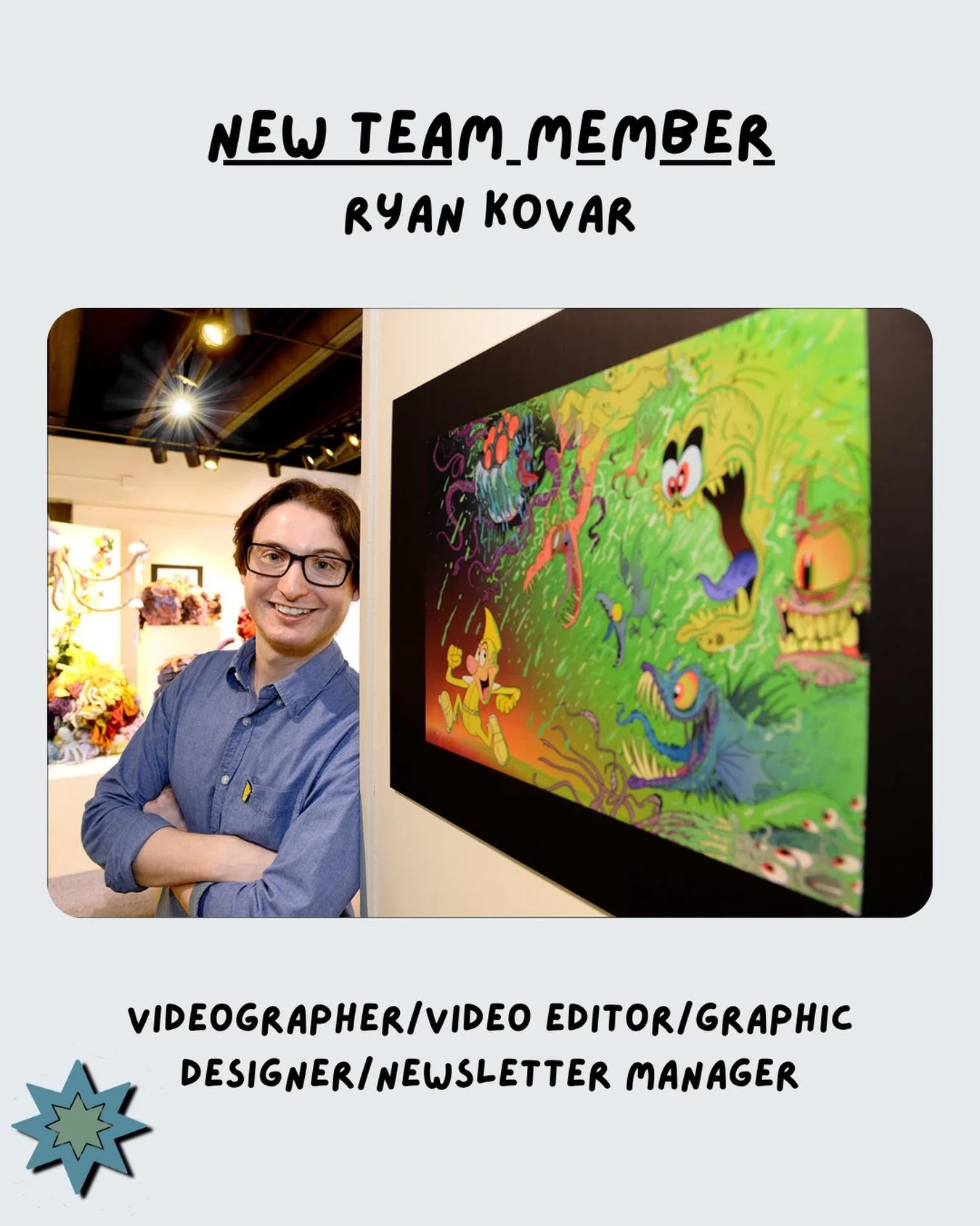 Happy National Art Day! In honor of this national day, we want to introduce Ryan Kovar to our team!