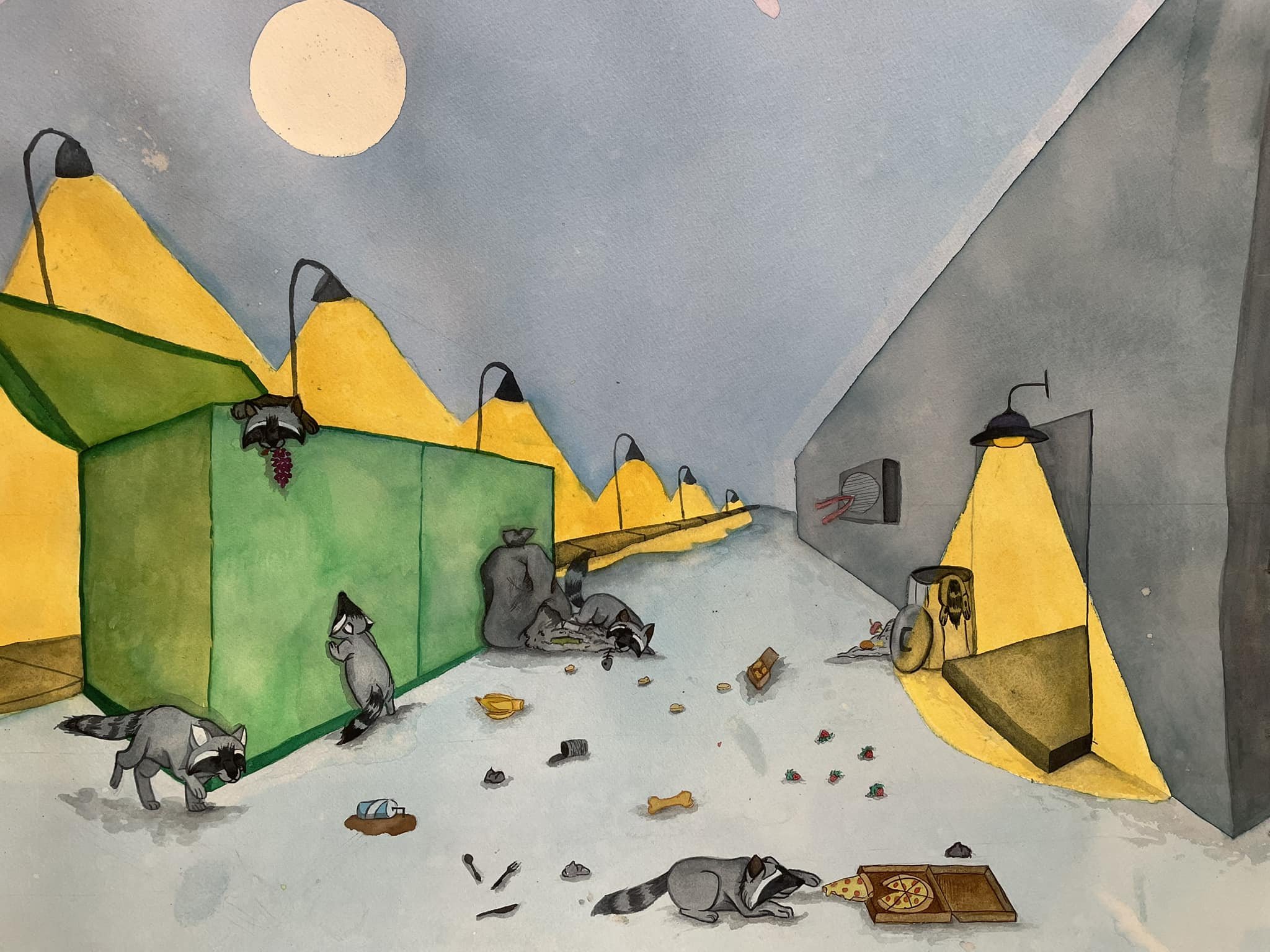 "Dumpster Diving" Print