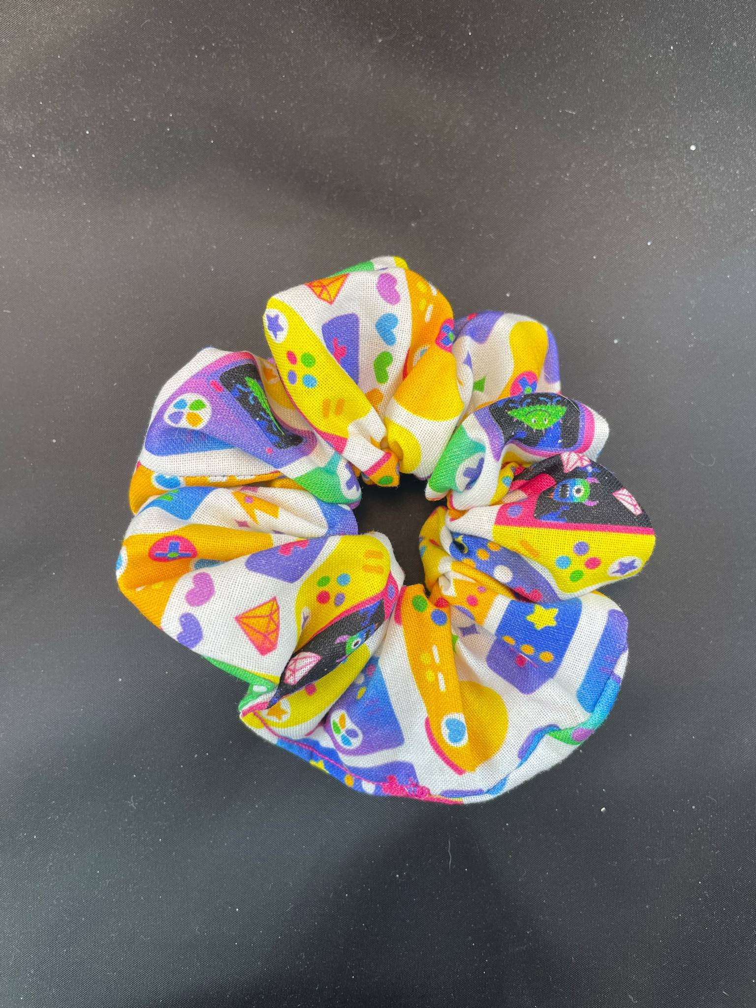 Colorful Video Game Scrunchies