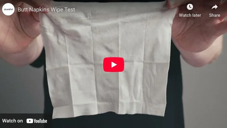 But Napkins Wipe Test