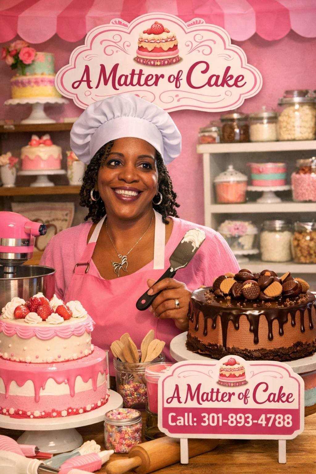 Custom wedding and celebration cakes handcrafted in Fort Washington, MD, serving families across the Washington, DC area.