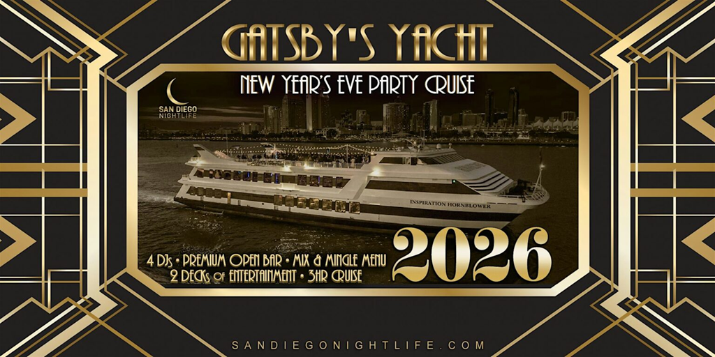 + Gatsby's Yacht, New Year's Eve Party Cruise