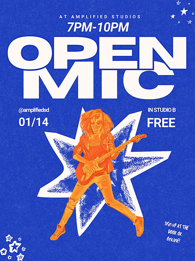 - Amplified Studios Open Mic