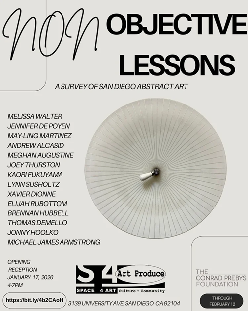 - Opening Reception: Non-Objective Lessons