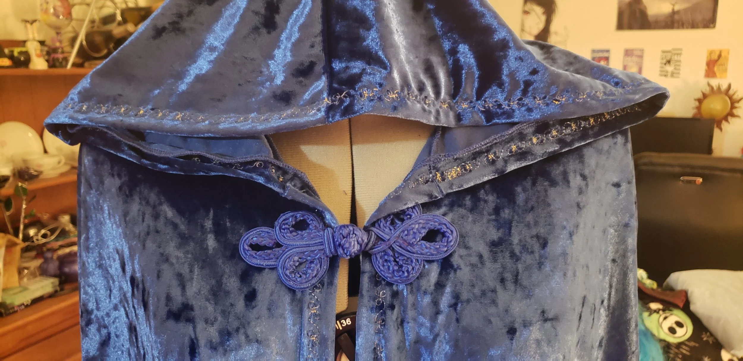 Long Blue Cape