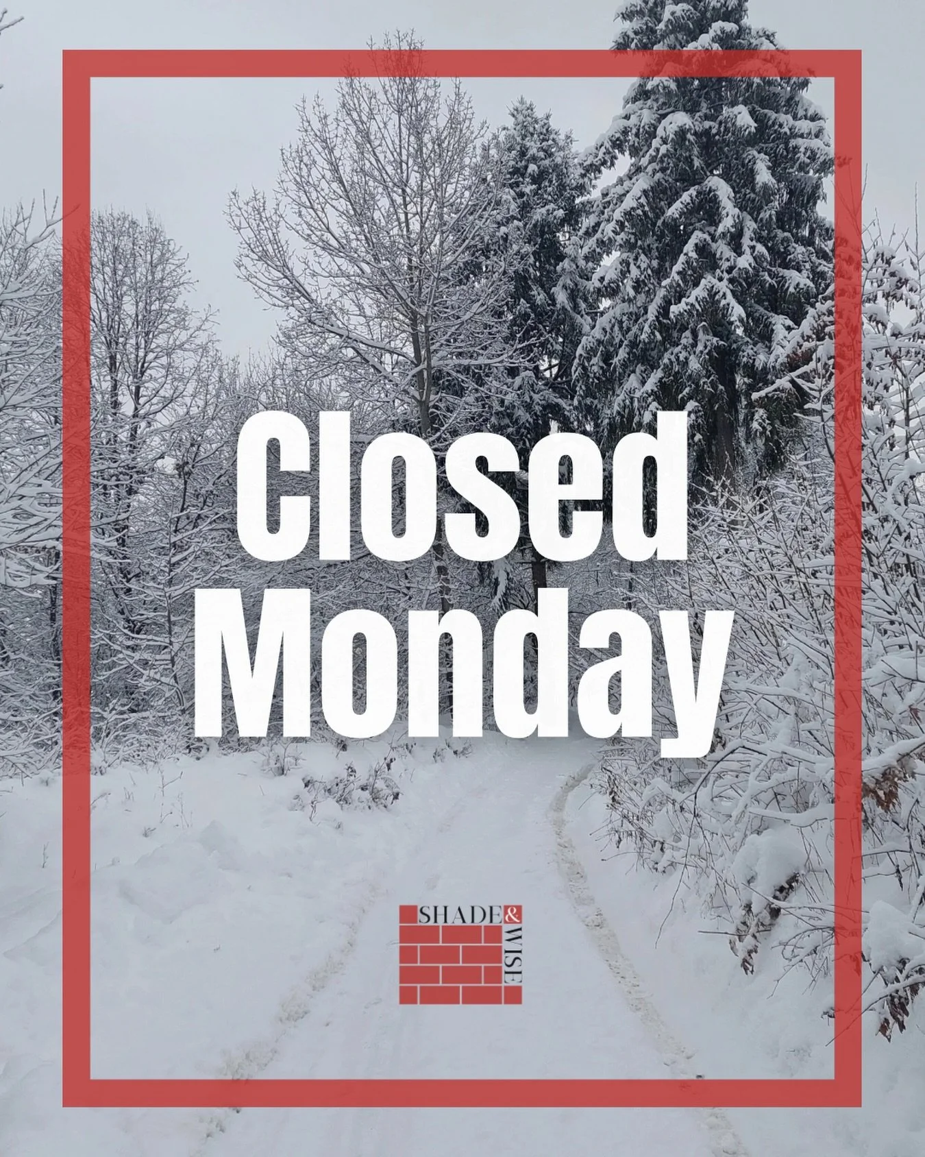 Due to the winter weather, both the Richmond and Powhatan locations of Shade and Wise Brick Company will be closed Monday January 26th.

We will reopen once conditions are better for our team and customers. Please stay safe, warm, and check back here