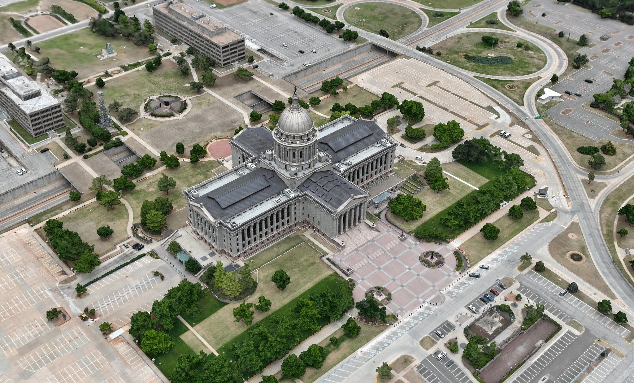 3D model of Oklahoma's State Capitol Building captured with a mapping drone