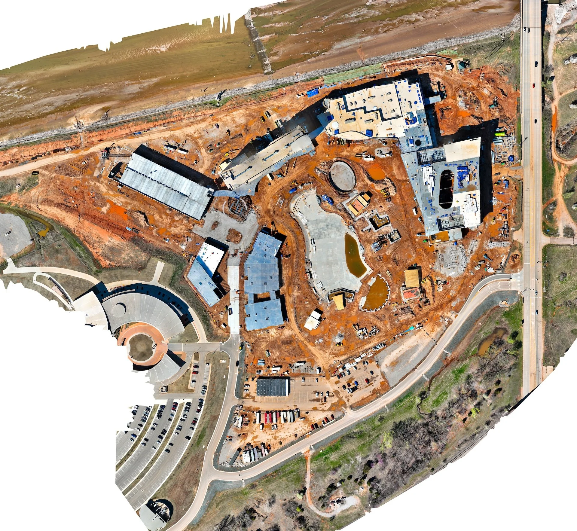 Orthomosaic map of the construction progress of OKANA Resort