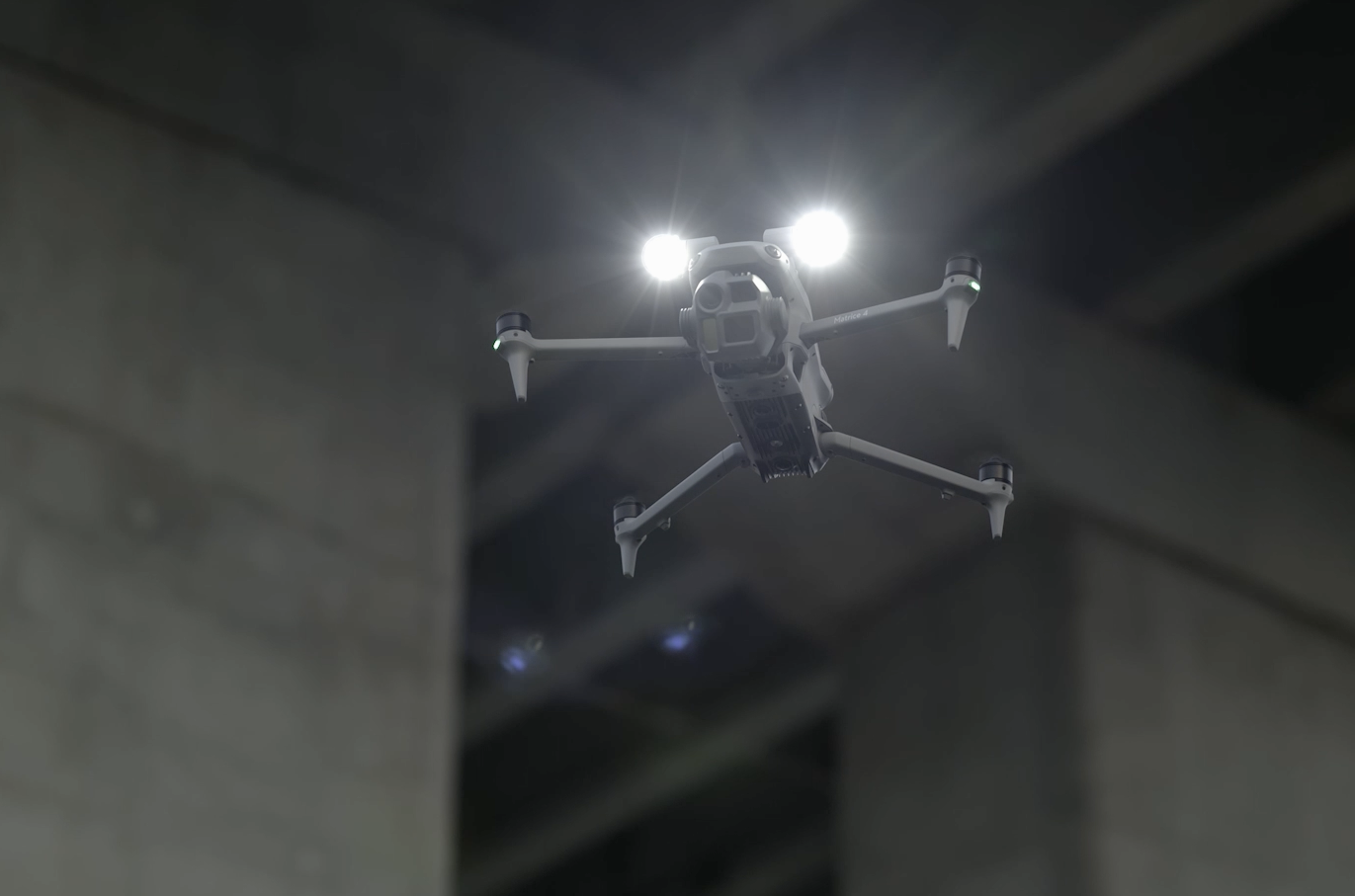 Thermal imaging search and rescue drone with spotlight and loudspeaker