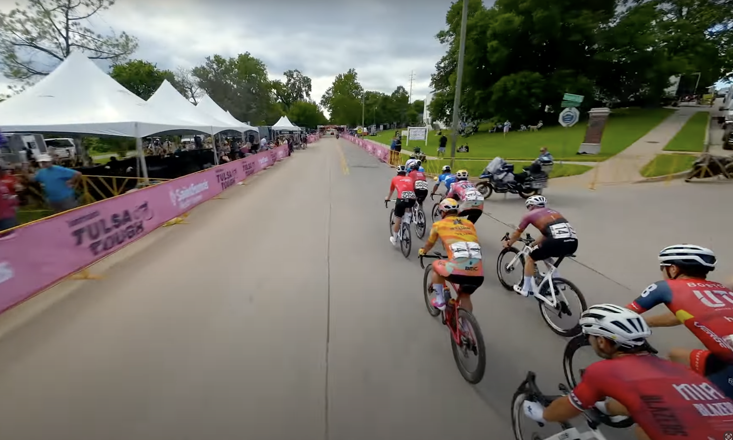 FPV flying close to the Tulsa Tough riders giving viewers a unique perspective