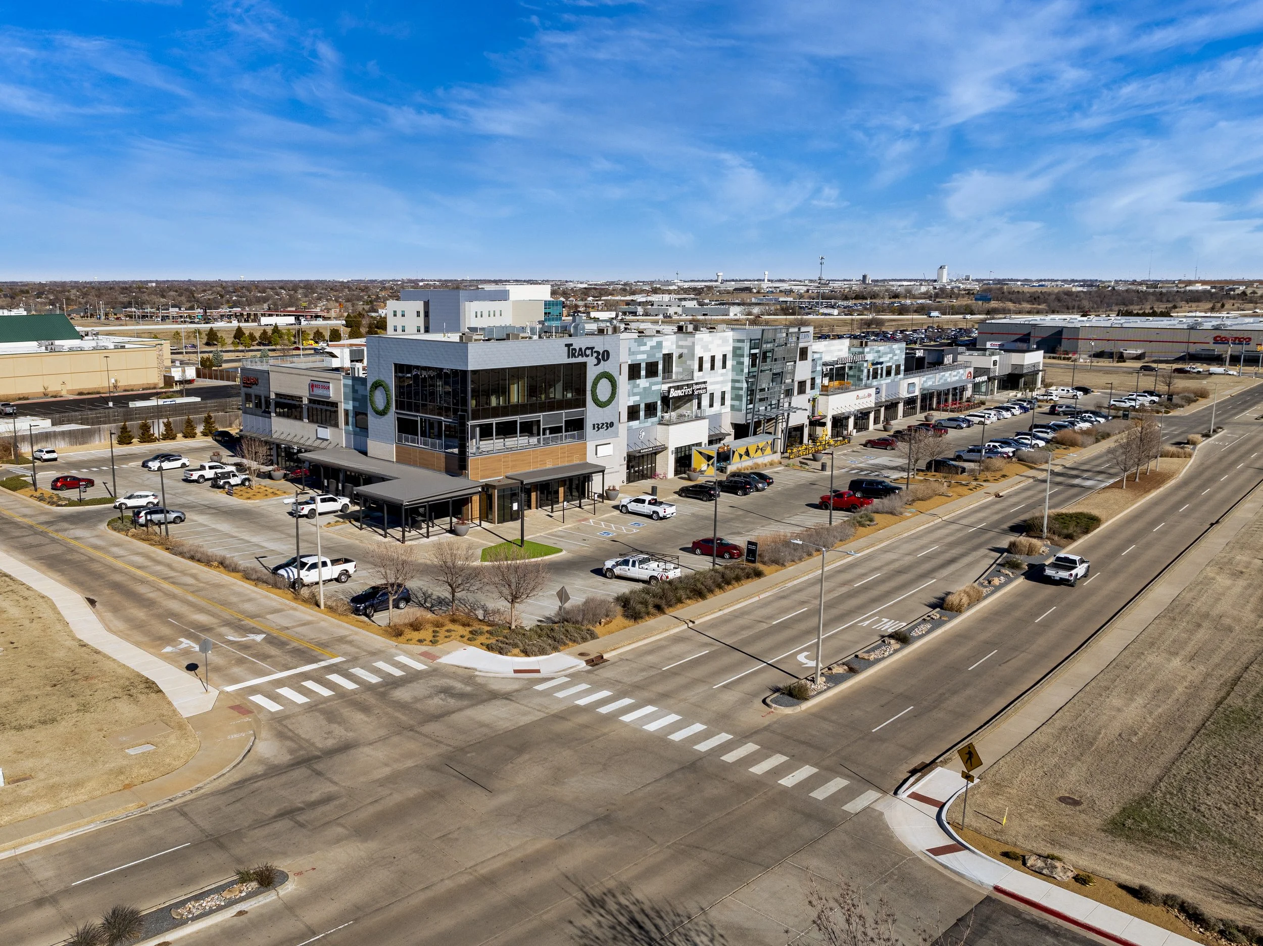 Commercial real estate photography captured by drone