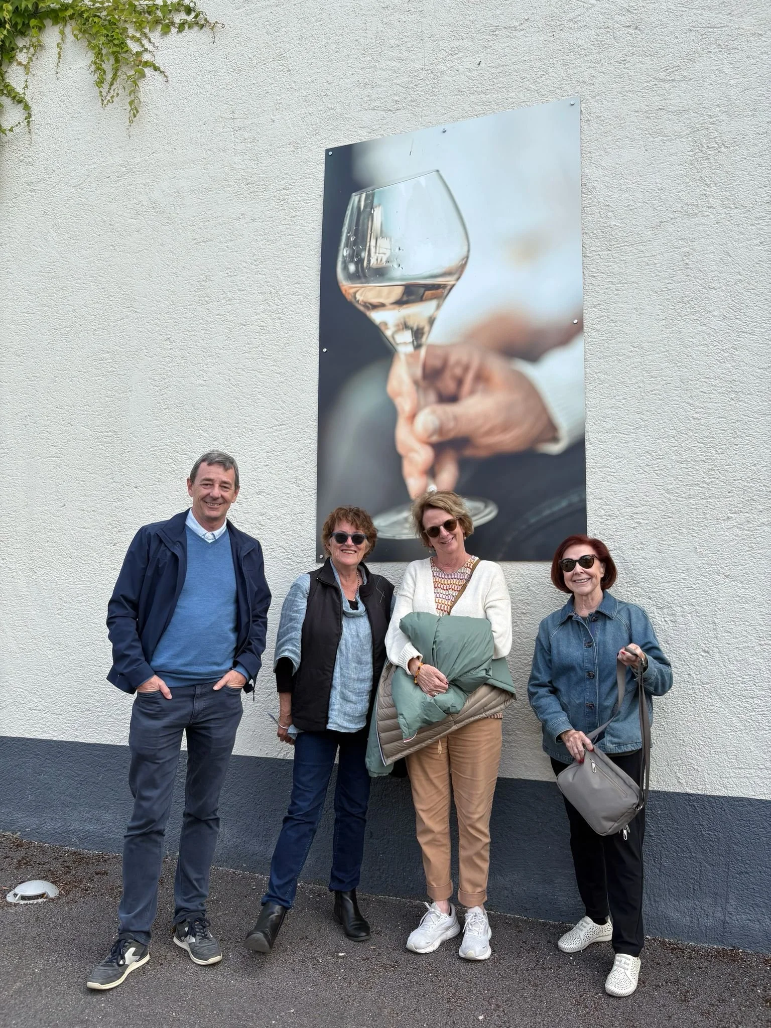 Avenue French students visiting a French wine region during a cultural immersion experience in France.