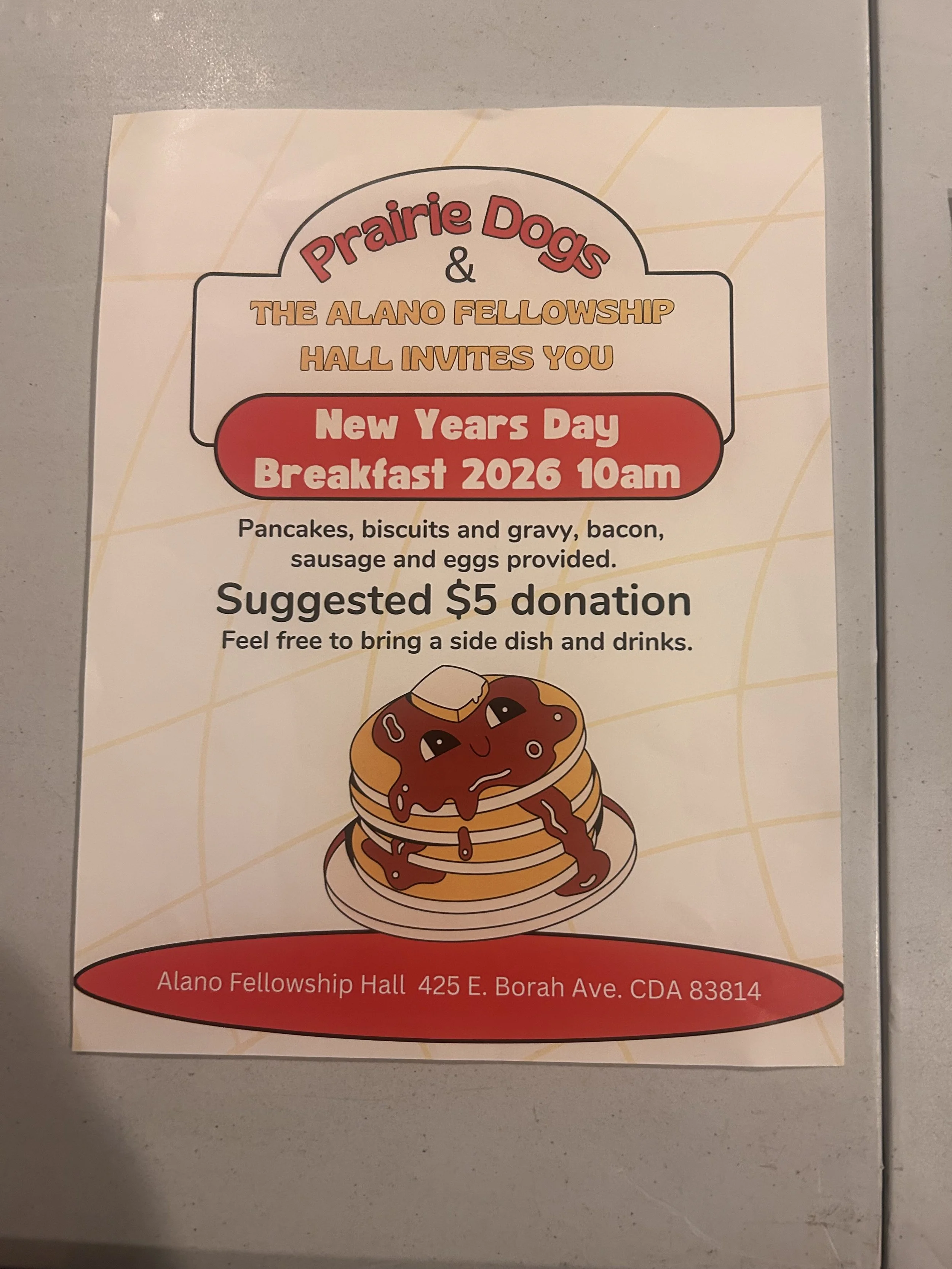 New Years Pancake Breakfast