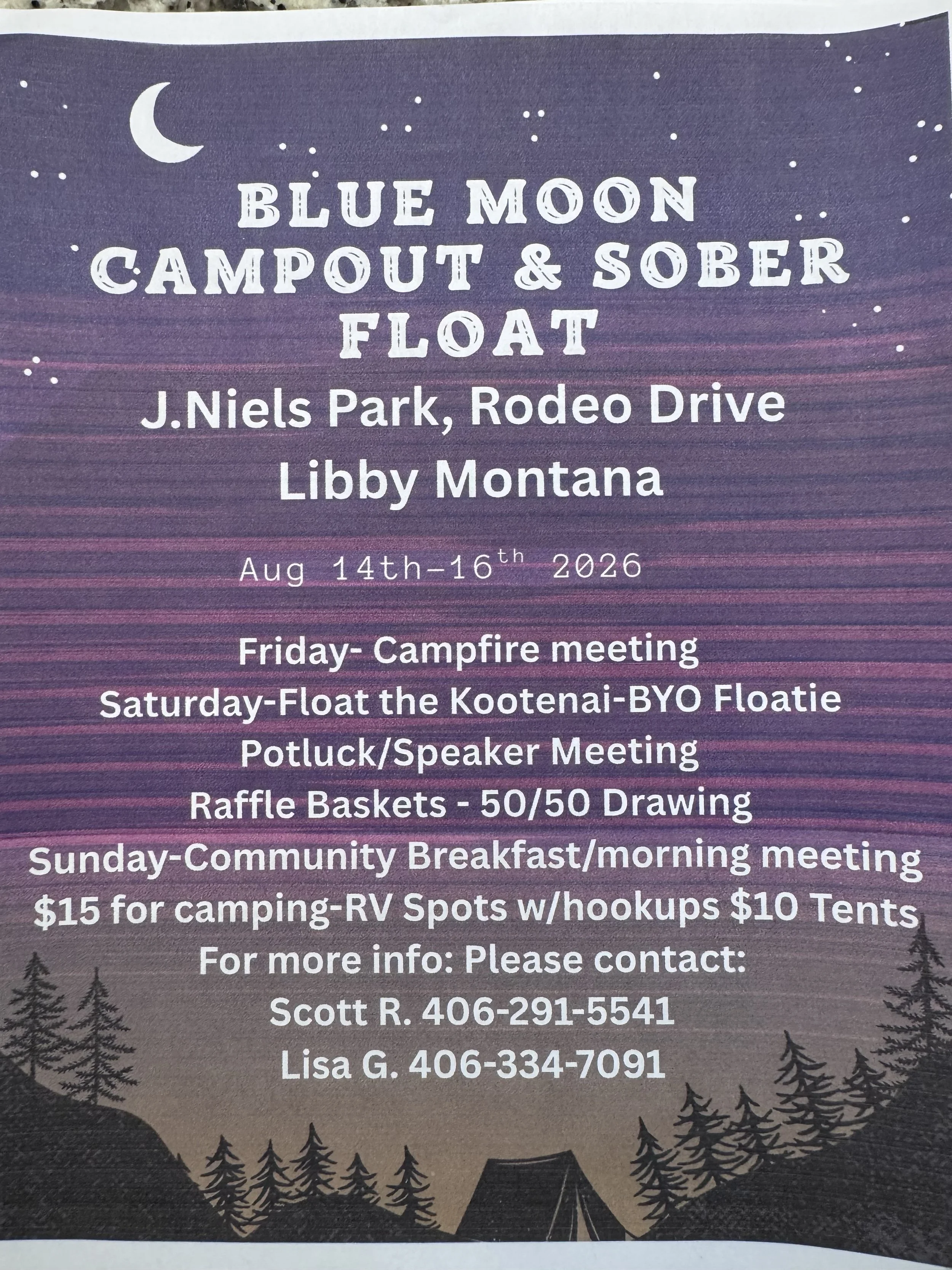 Blue Moon Campout and Sober Float