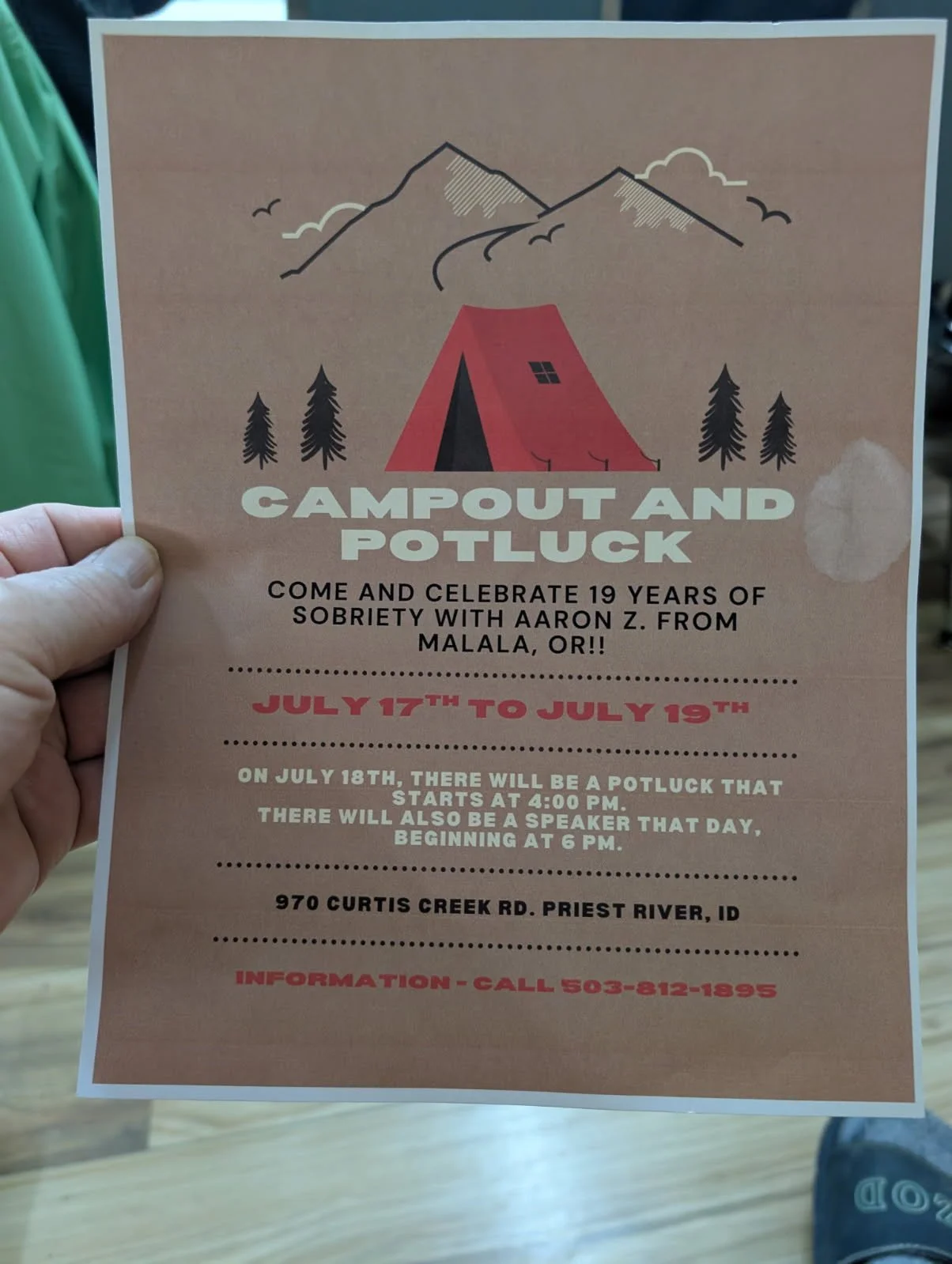 Priest River Campout and Potluck
