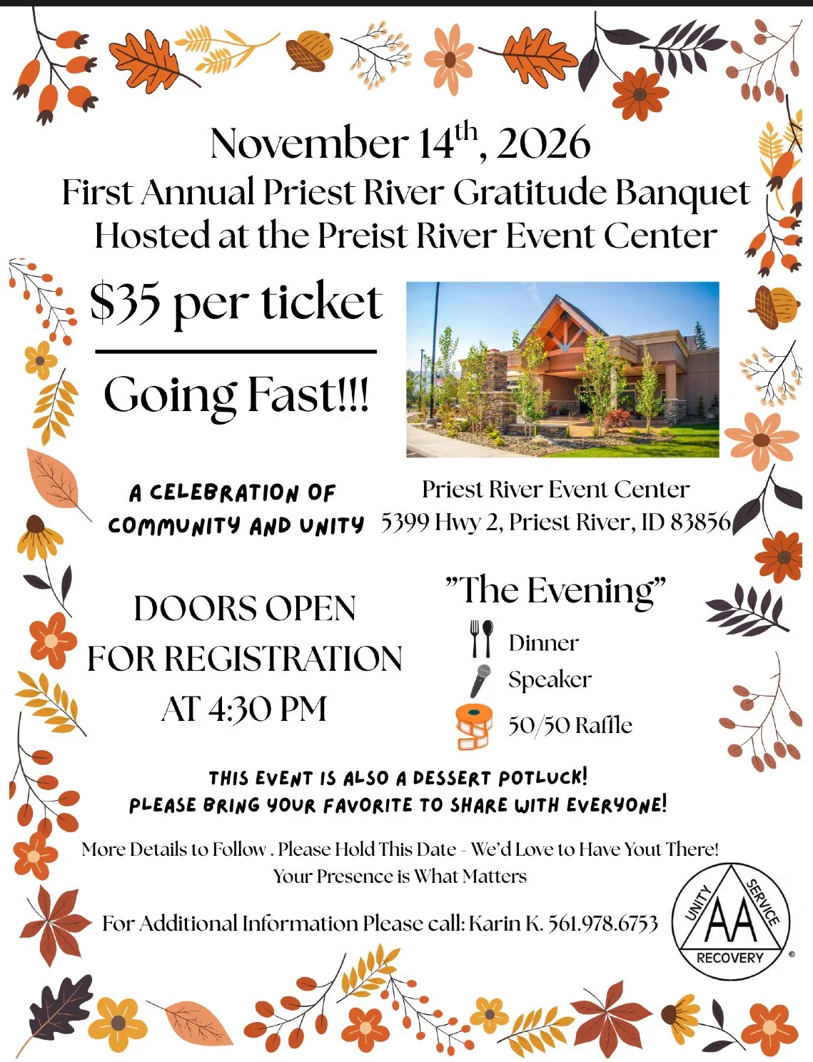 PRIEST RIVER Gratitude Banquet 