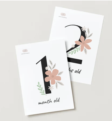 Printable Monthly Milestone Cards