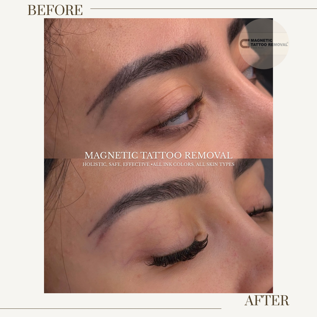 HEALED 1 Session | Correcting Double Tail on permanent makeup brows 