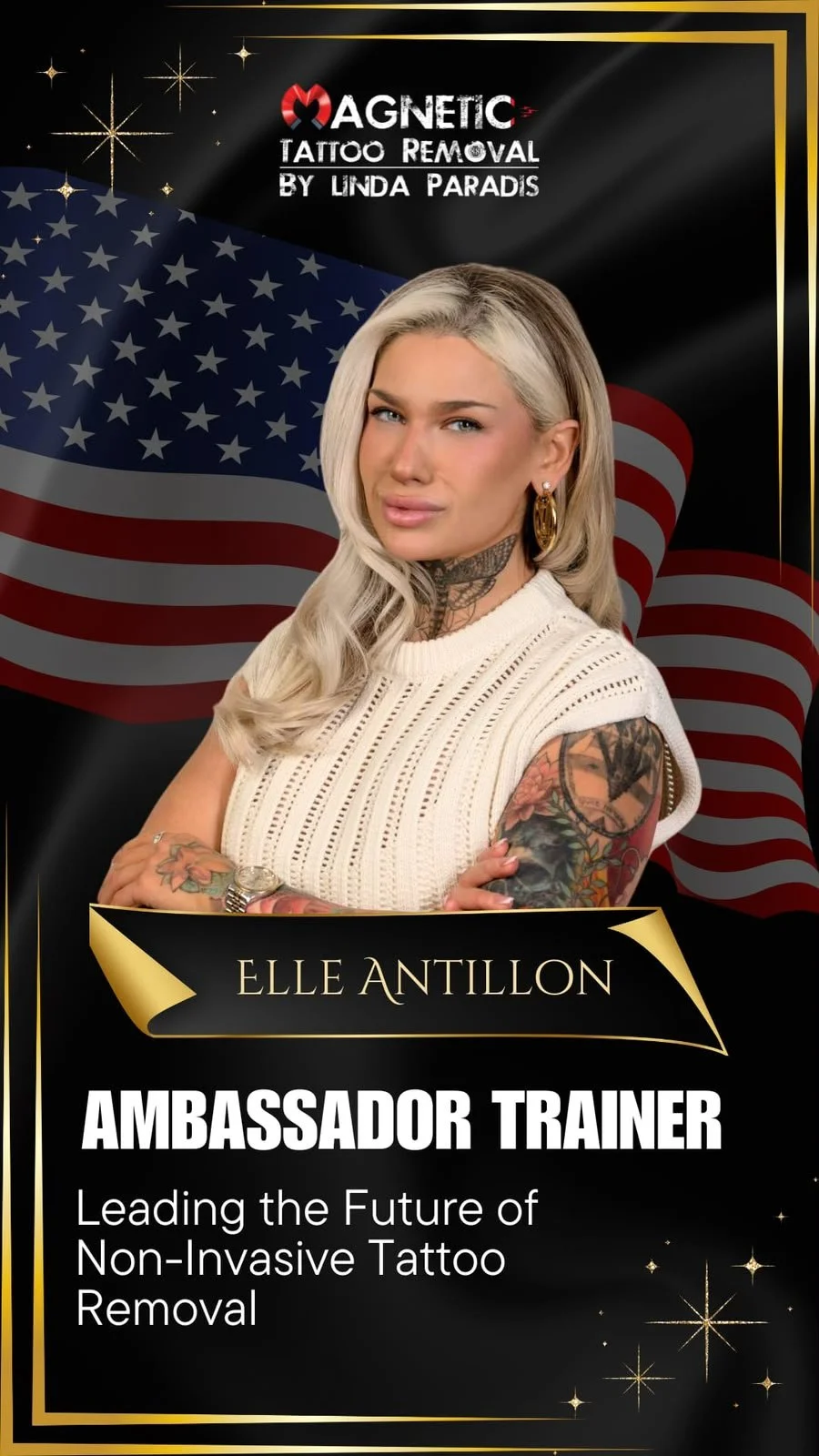 Elle Emond — Magnetic Tattoo Removal ambassador at LVRA