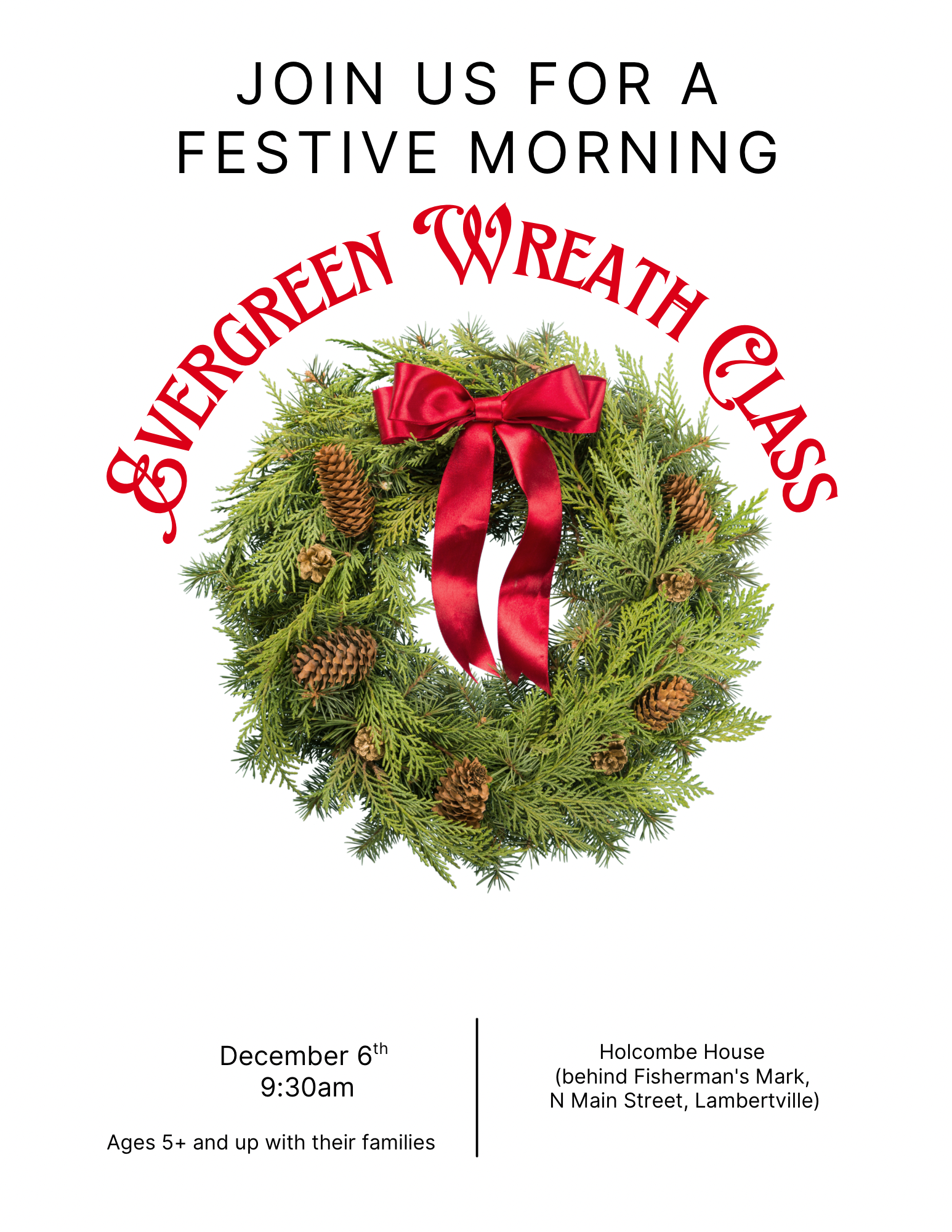Evergreen Wreath Workshop