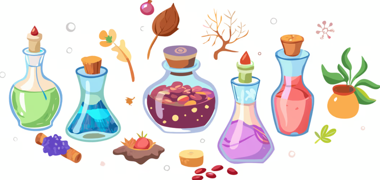 Nature Potions and Wishing Jars