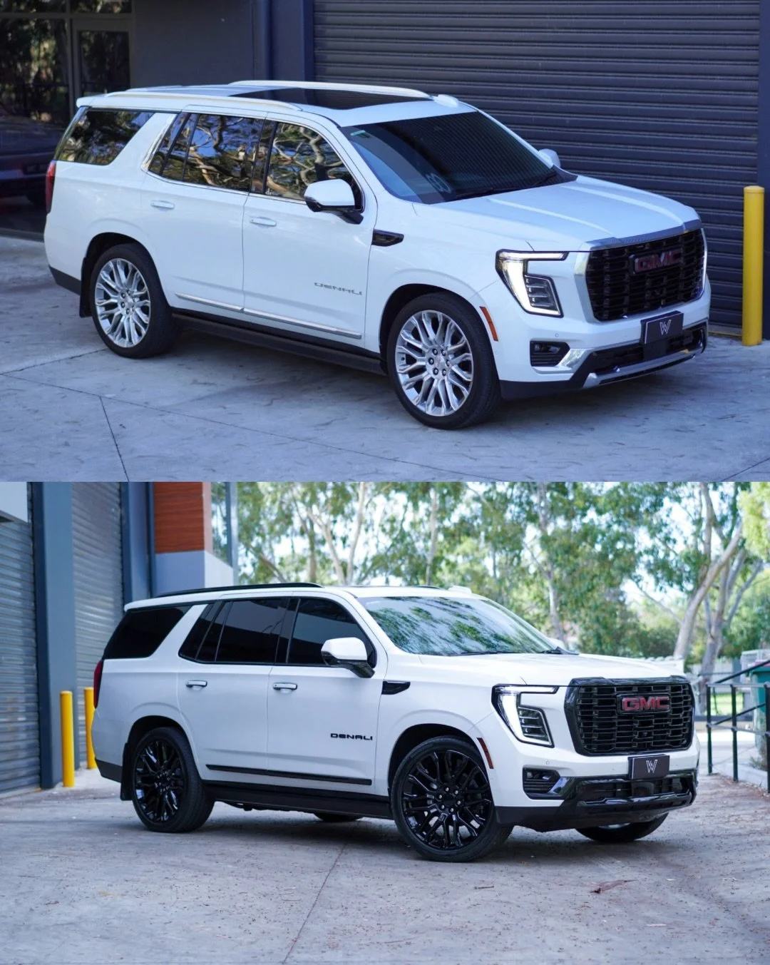 GMC Yukon Denali

Ben &amp; his wife wanted a new car out of their new car so we went to work.

🏁All chrome blacked out
🏁Wheels blacked out
🏁@Gyeon Infinite Ceramic Coated

Now it&rsquo;s a car Donald J Trump would ride in😎

#gmcdenali #gmcdenali