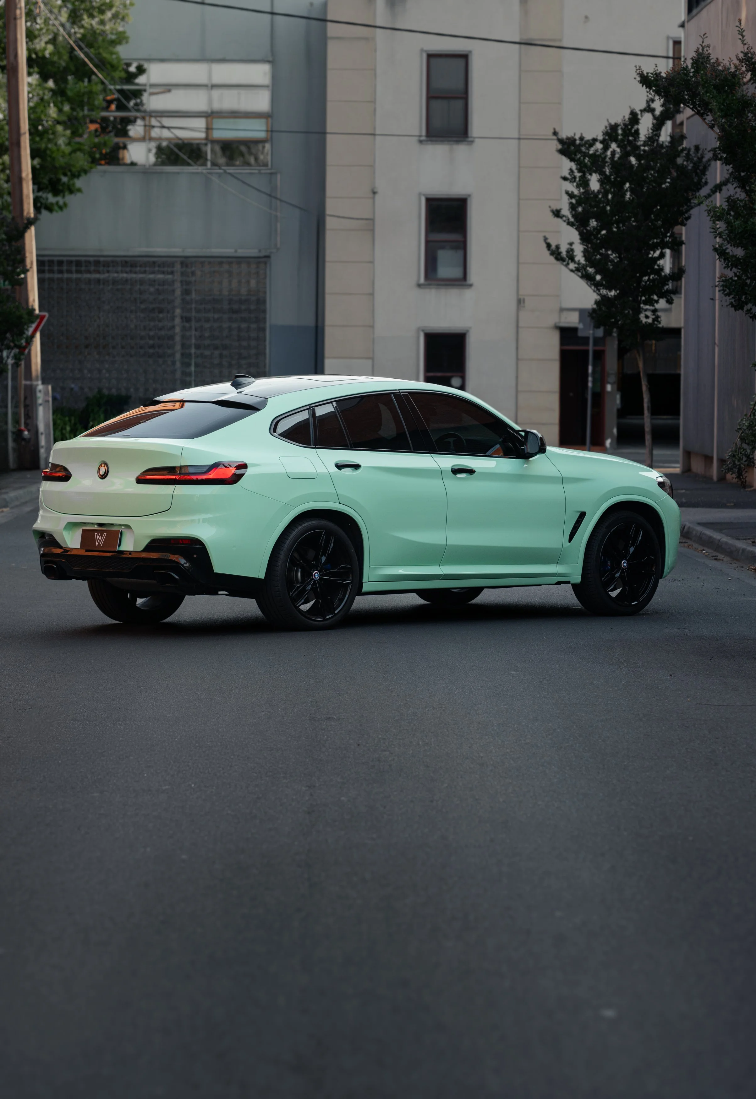 BMW M40i lime green coloured PPF
