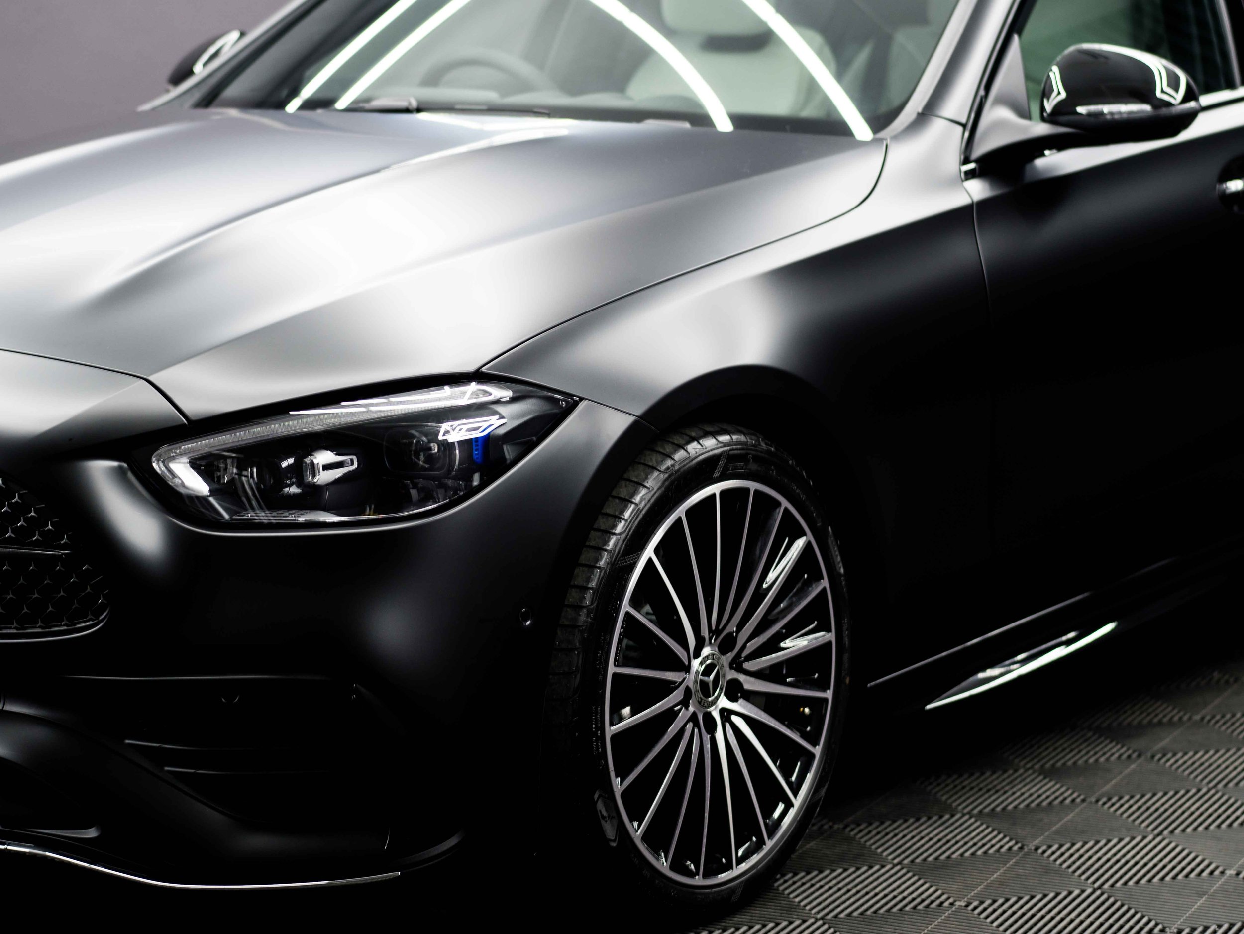 Mercedes Benz Stealth PPF - gloss black to stealth