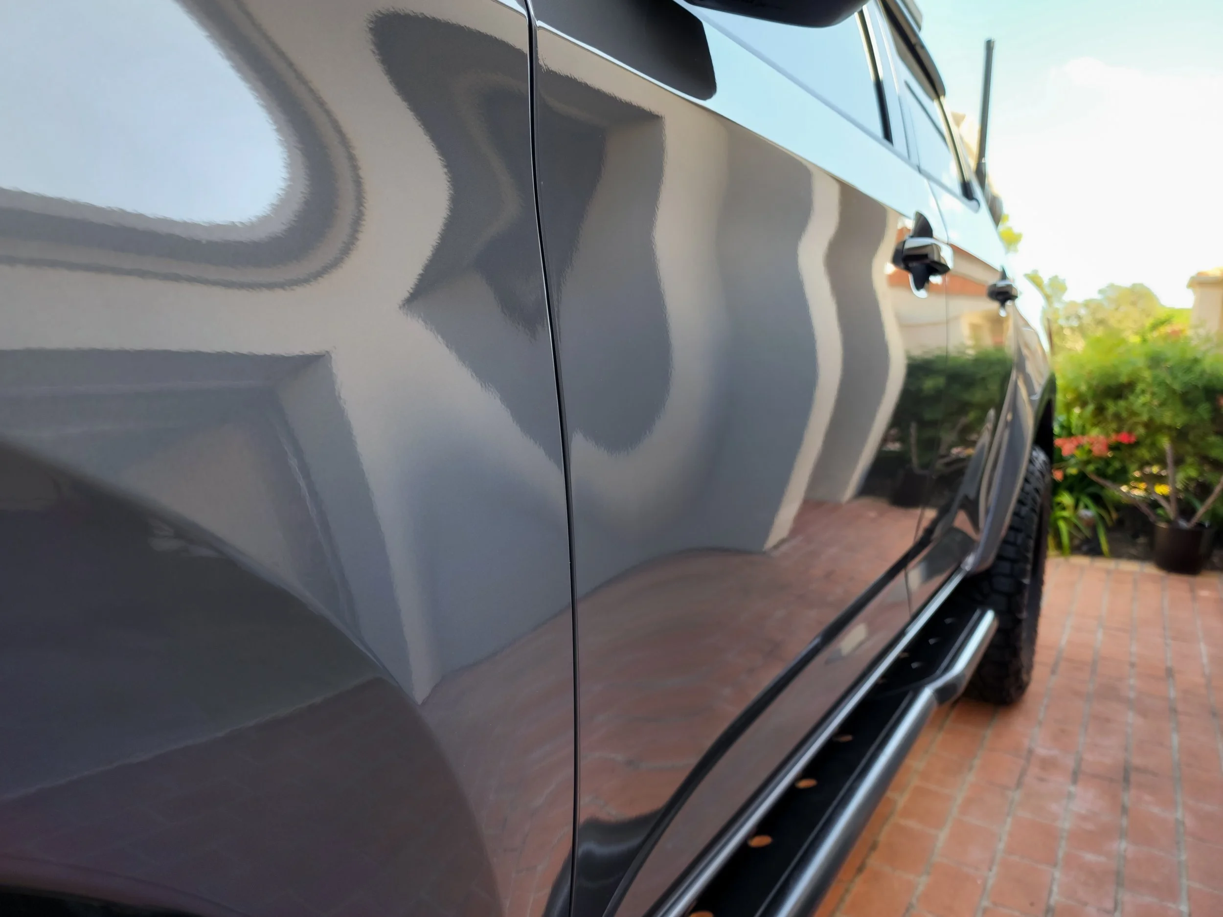 Paint Protection Film protecting paint from scratches and self-healing capabilities
