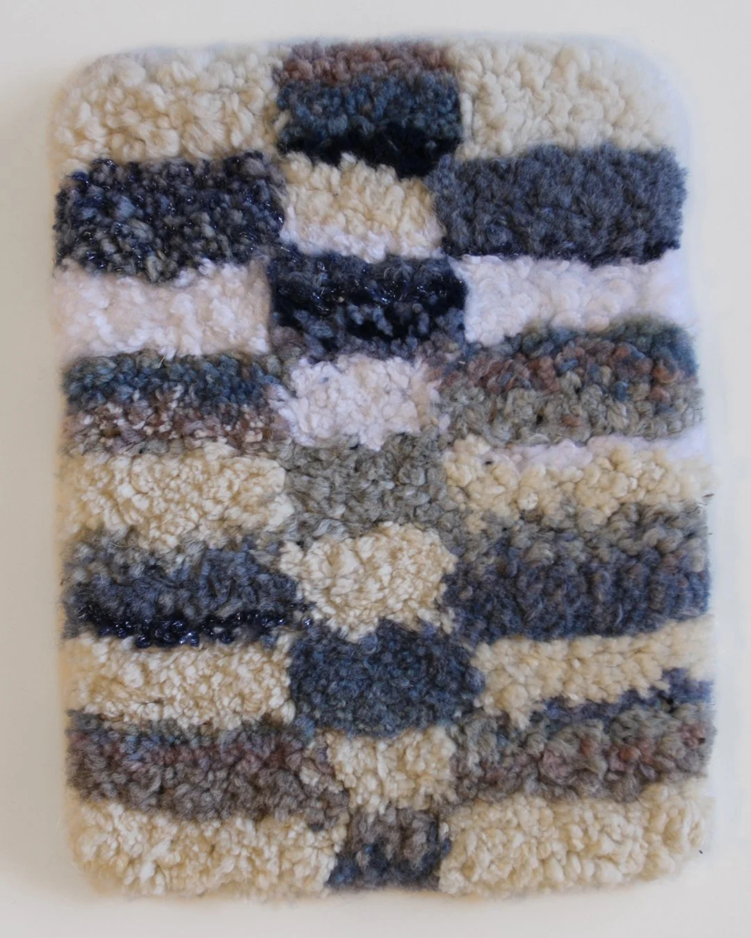 SAMPLE: Offcut Waste Yarn, Punch Needle, Cut Pile - Blending Test 2024