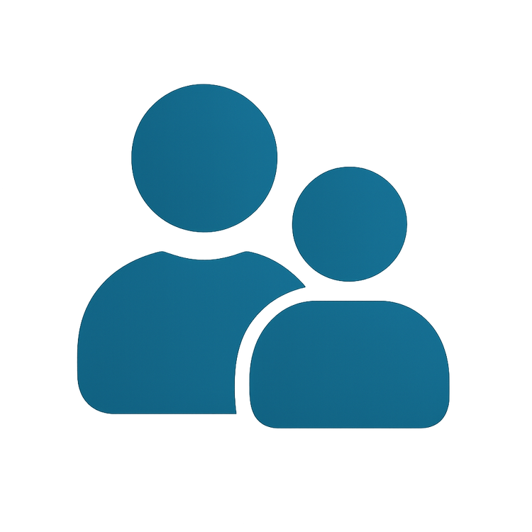 People icon symbolizing trusted private transportation service by hundreds of travel agents across Orlando and beyond