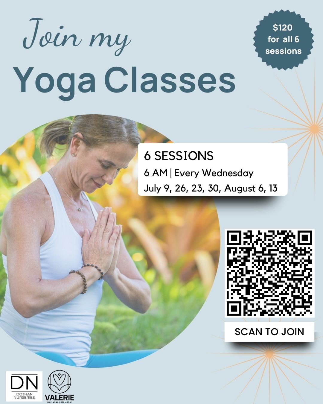 It&rsquo;s back!!

My 4th Annual &ldquo;Yoga in the Garden&rdquo; series. 🌼

Having trouble sleeping? Sick of stiff joints and a sore back? Exhausted from doing everything for everyone else?

I have good news! You don&rsquo;t need a full life overha