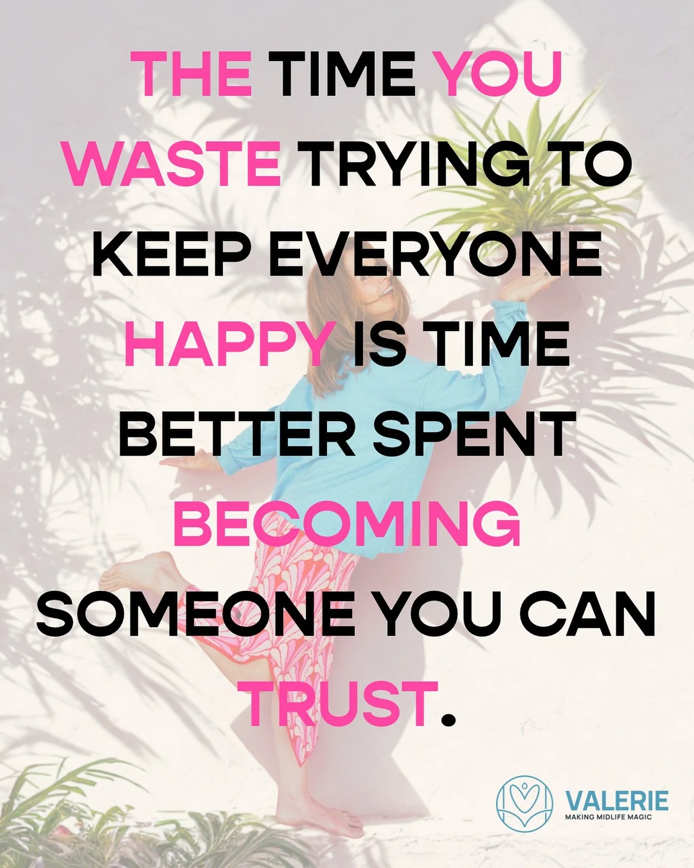 Somewhere along the way, a lot of us got the memo that being &ldquo;easy,&rdquo; agreeable, and endlessly available made us a good women. 
Good moms-always be there. 
Good partners.
But it  made us exhausted. 
With a dash of resentment. 

Midlife han