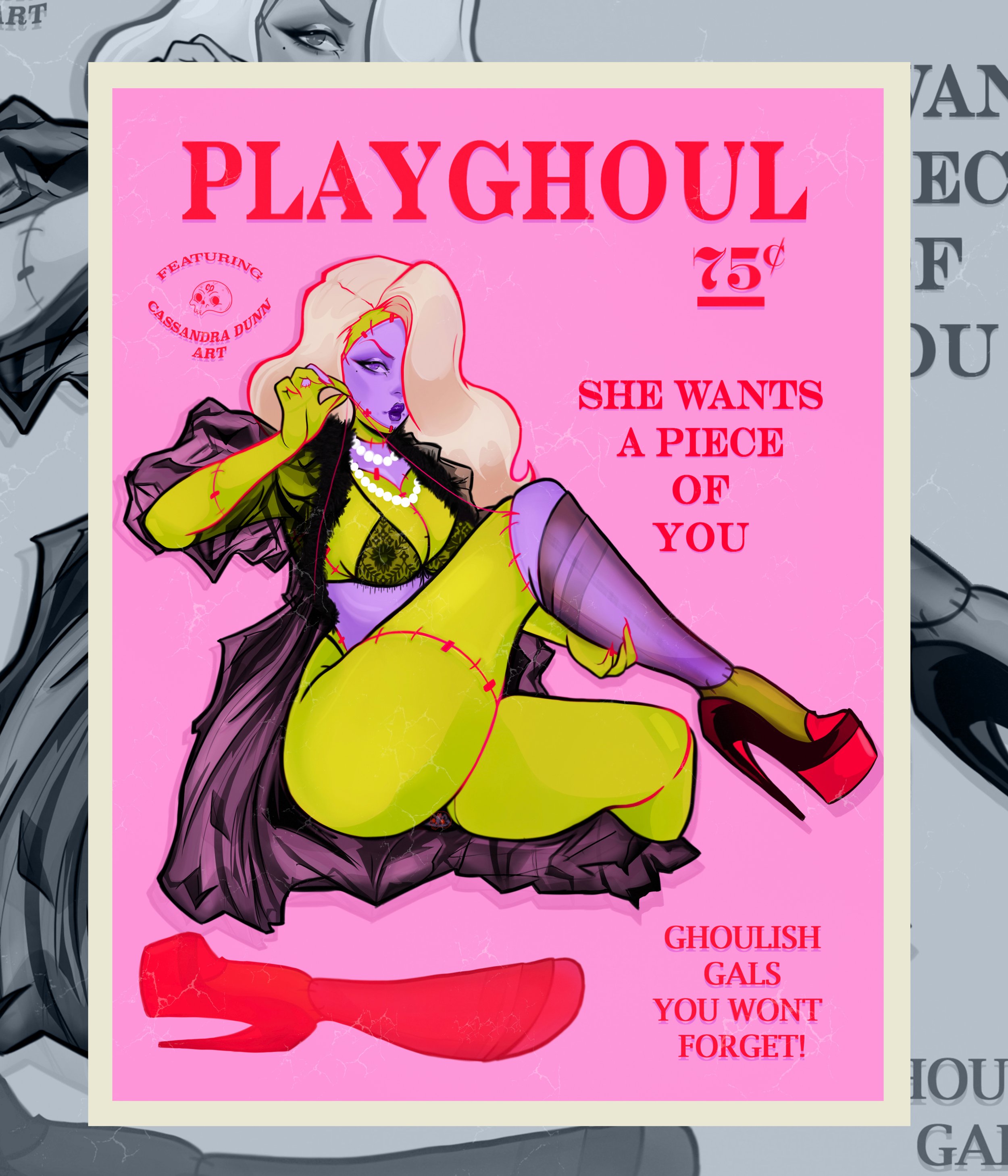PlayGhoul Frankie Print 8.5x11