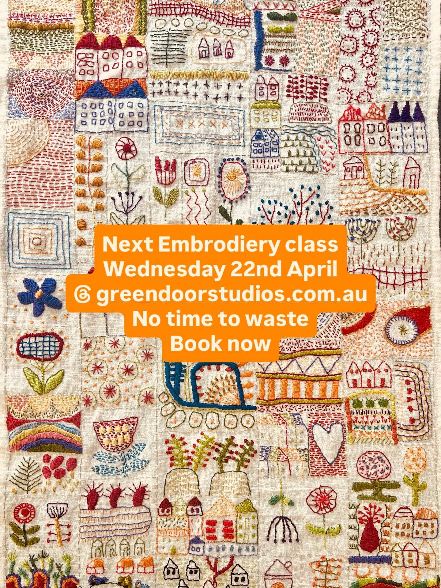 Next Embroidery class happening soon. Lots of ideas to keep you busy on a winters night.
Everything is included in the class. Just bring your imagination.
#embroidery #colourful #workshops #doodleembroidery #na&iuml;ve #robertsonnsw