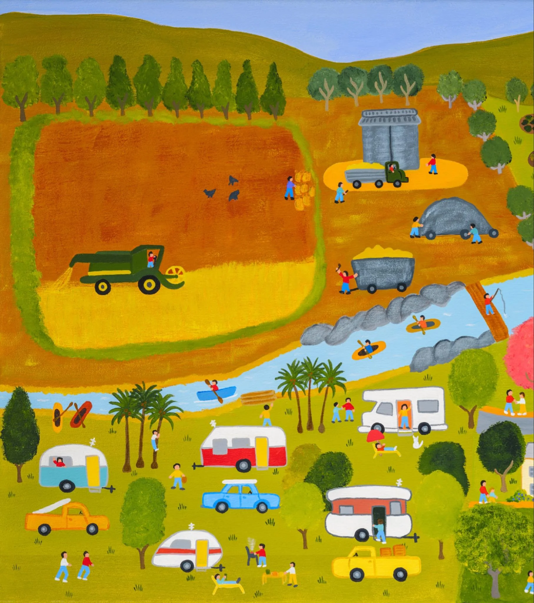 Part of a recent painting. Now in the Children&rsquo;s Hospital lift at West Mead Hospital, Parramatta. #landscapeart #artist #artoftheday ##westmeadhospital #artcollector