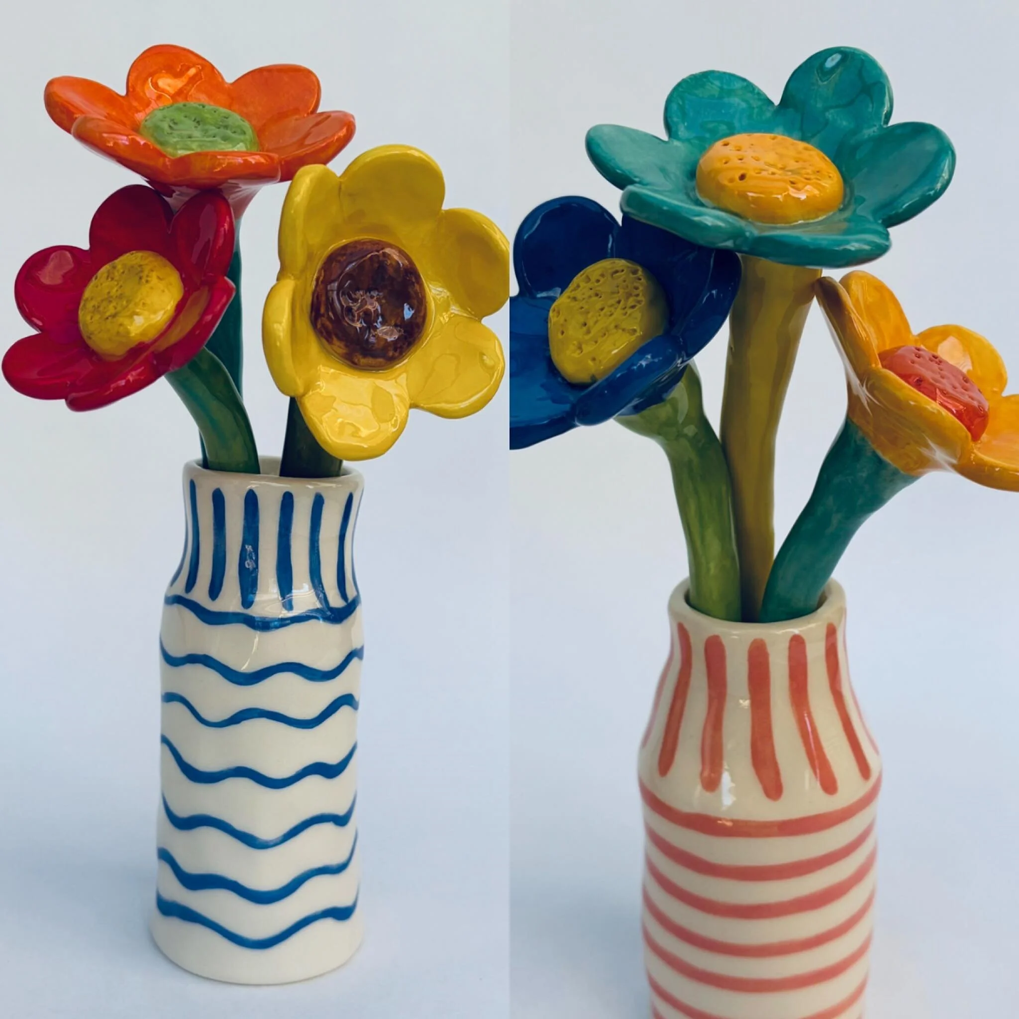 The spring flowers nearly all gone. The next best thing is to have flowers all year round. Available @dirtyjanes_bowral #handbuiltceramics #ceramicartist #earthenware #contempory